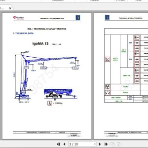 Manitowoc Potain Tower Crane IGO MA13 Full Manuals 1