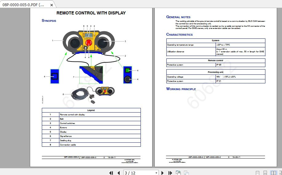 Manitowoc Potain Tower Crane IGO MA21 Full Manuals 2