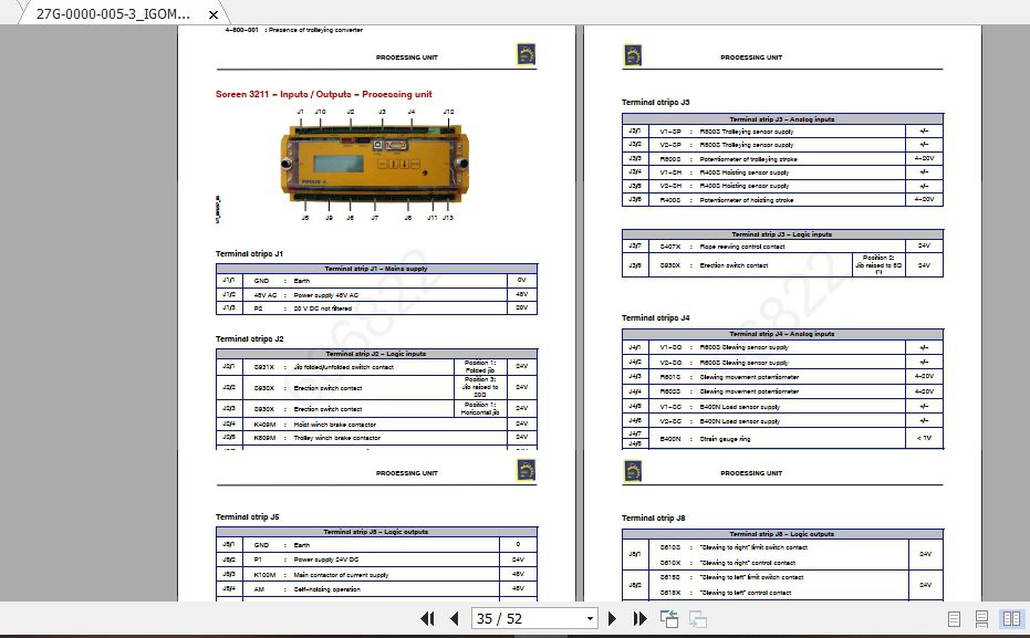 Manitowoc Potain Tower Crane IGO MA21 Full Manuals 3