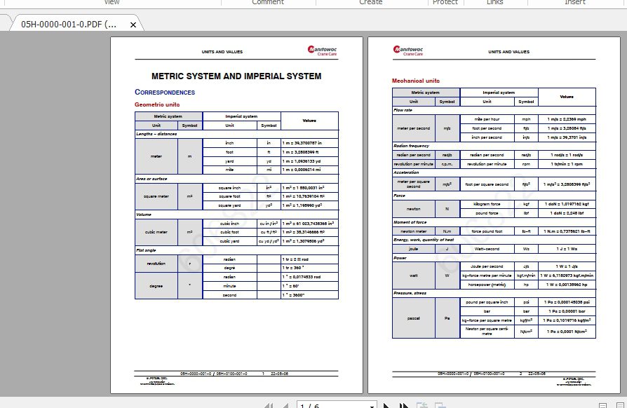 Manitowoc Potain Tower Crane IGO MA21 Full Manuals 4