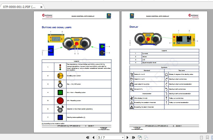 Manitowoc Potain Tower Crane IGO MC13 Full Manuals 2