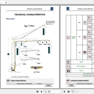 Manitowoc Potain Tower Crane IGO T85A Full Manuals 1