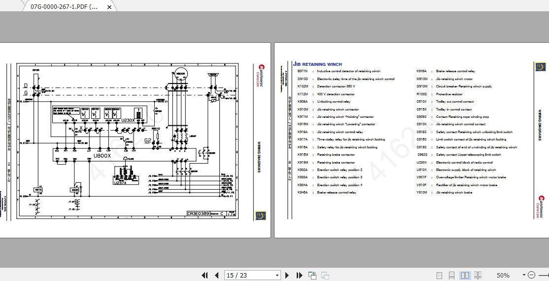 Manitowoc Potain Tower Crane IGO T85A Full Manuals 3