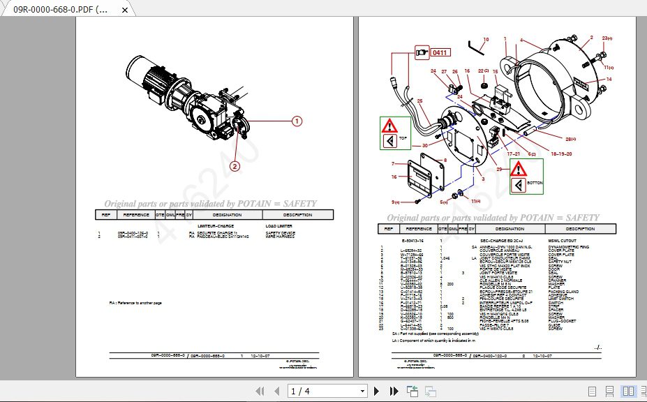 Manitowoc Potain Tower Crane IGO T85A Full Manuals 4