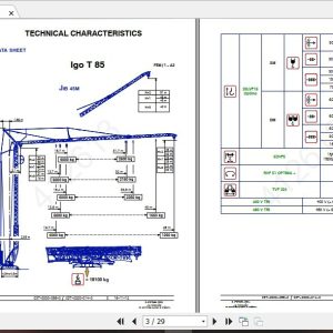 Manitowoc Potain Tower Crane IGO T85 Full Manuals 1
