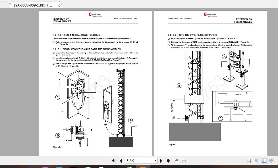 Manitowoc Potain Tower Crane M68B 25 T Full Manuals 2