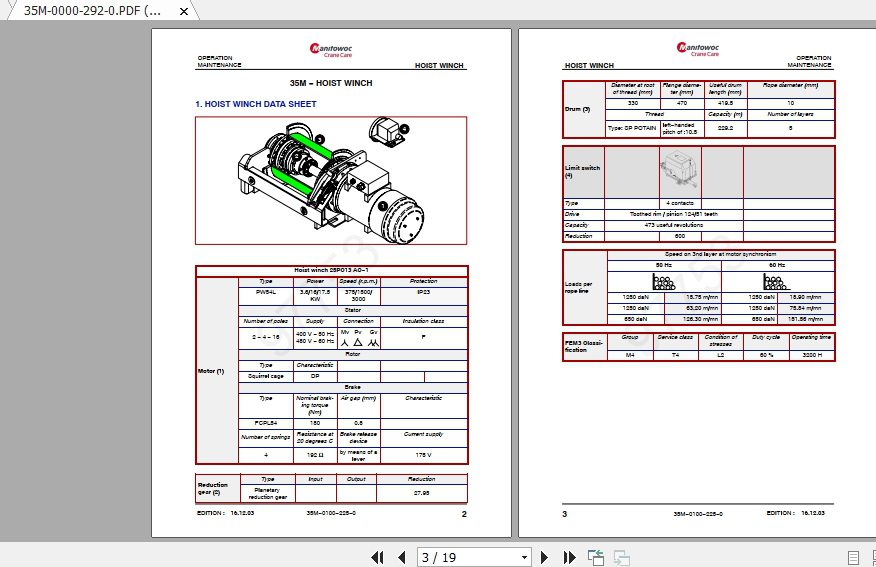 Manitowoc Potain Tower Crane M68B 25 T Full Manuals 3 1