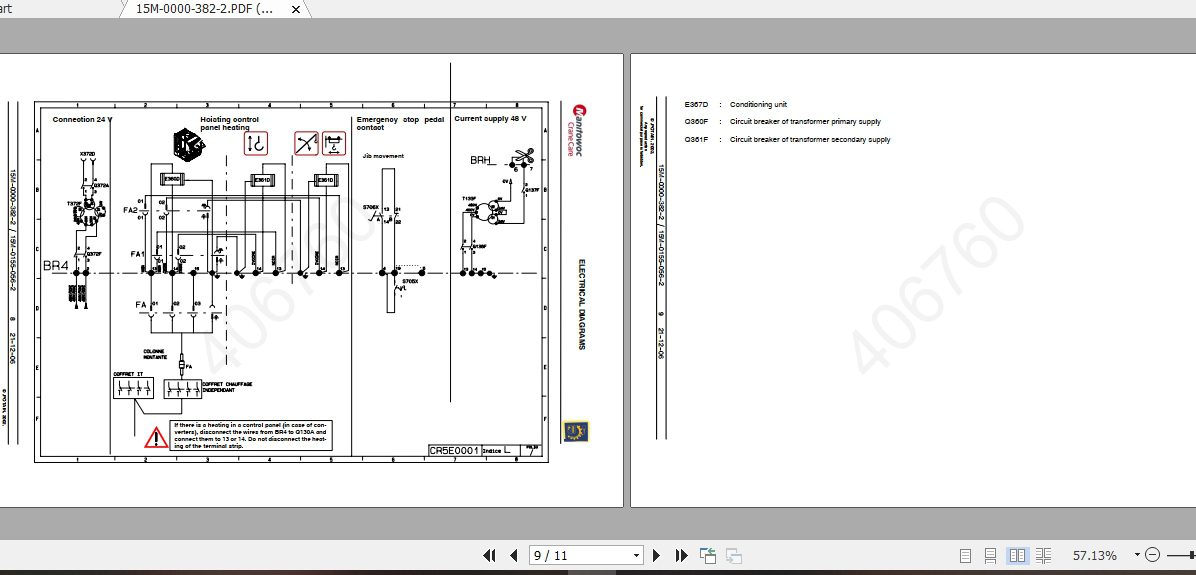 Manitowoc Potain Tower Crane M68C 3T Full Manuals 3