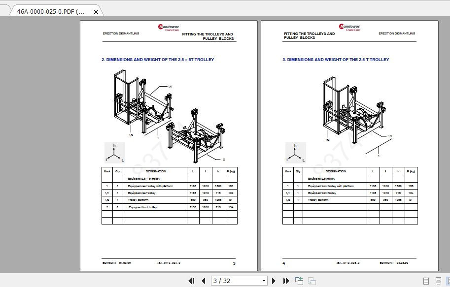 Manitowoc Potain Tower Crane M85A Full Manuals 2