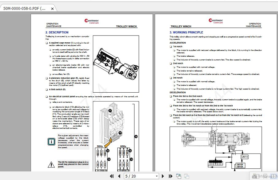 Manitowoc Potain Tower Crane M85A Full Manuals 3