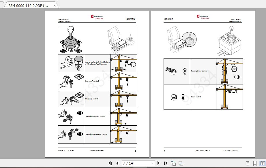 Manitowoc Potain Tower Crane MC 115B Full Manuals 2