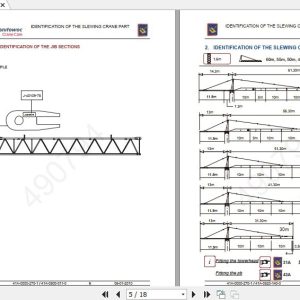 Manitowoc Potain Tower Crane MC 125 Full Manuals 1