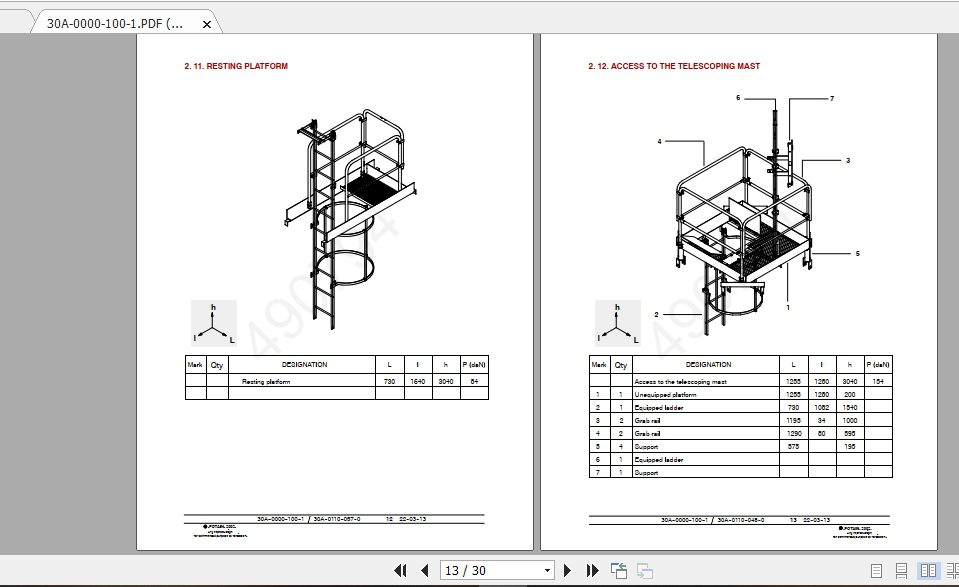 Manitowoc Potain Tower Crane MC 125 Full Manuals 2
