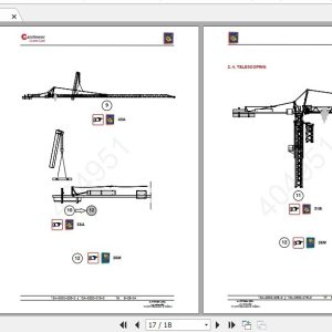 Manitowoc Potain Tower Crane MC 58 Full Manuals 2