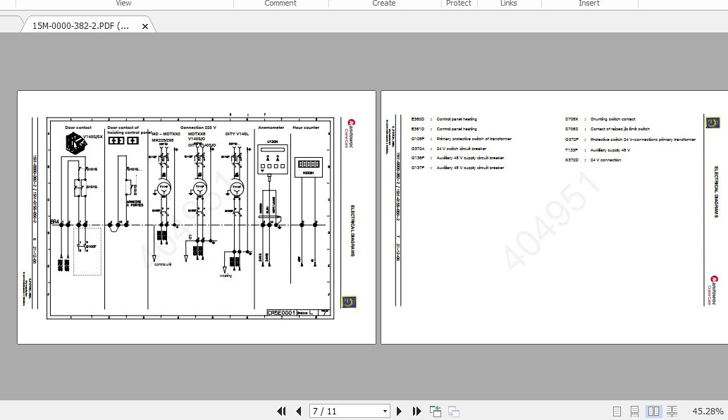 Manitowoc Potain Tower Crane MC 58 Full Manuals 3