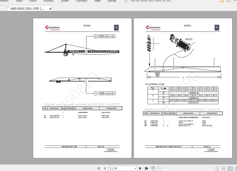Manitowoc Potain Tower Crane MCi 85A Full Manuals 4