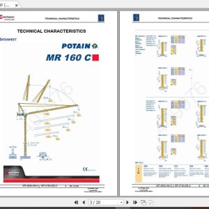 Manitowoc Potain Tower Crane MR 160C Full Manuals 1