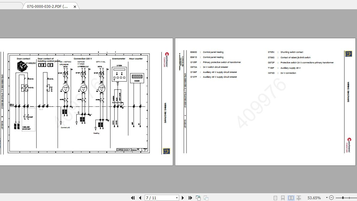 Manitowoc Potain Tower Crane MR 160C Full Manuals 3