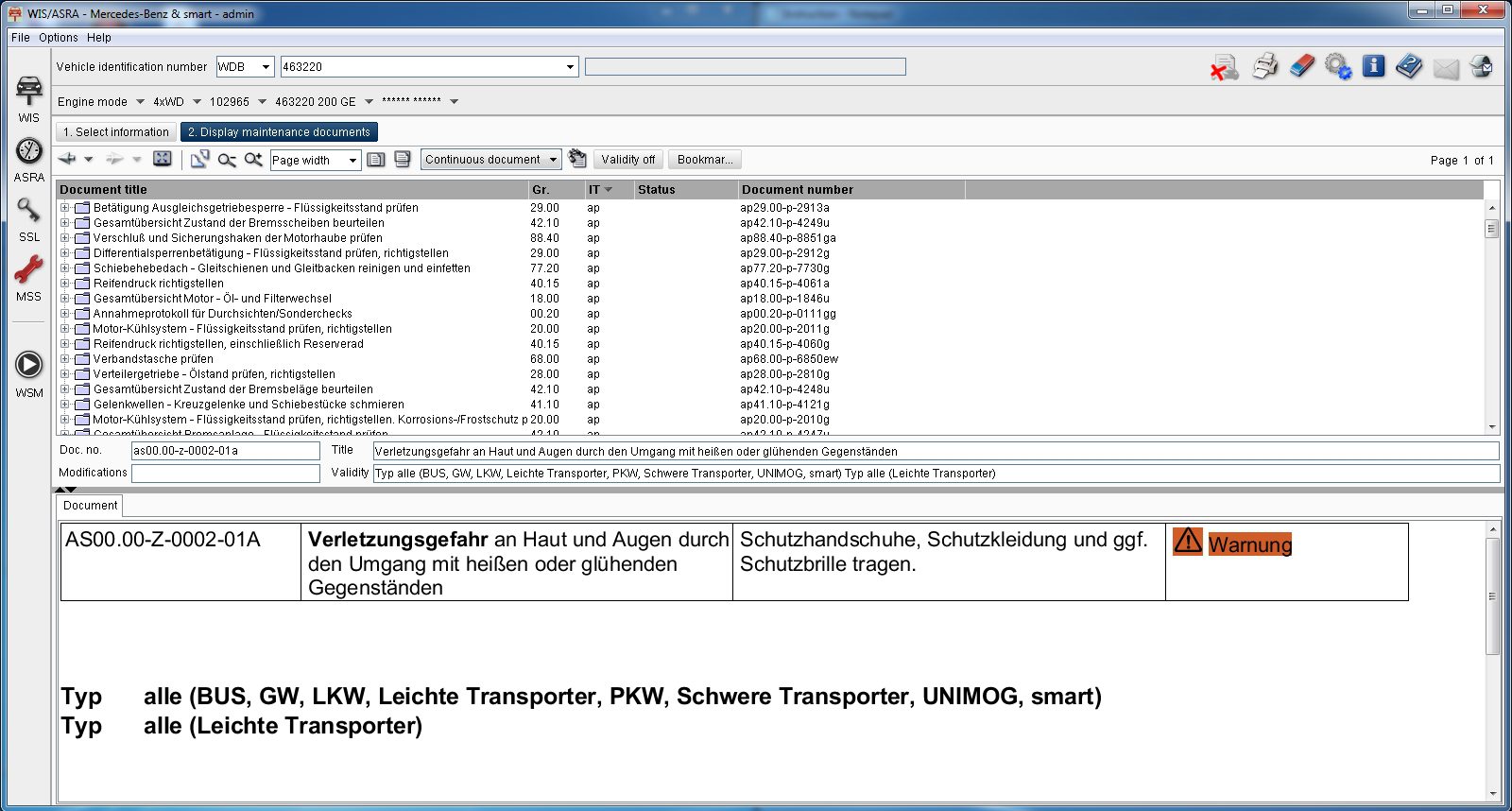 Mercedes Benz WIS ASRA NET 072019 6GaHQU