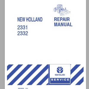 New Holland 2331 2332 Repair Manual86643834 1