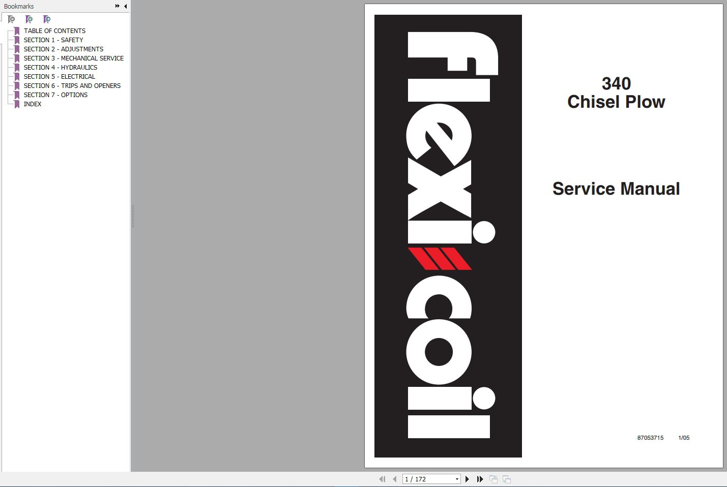 New Holland 340 Chisel Plow Repair Manual87053715 1