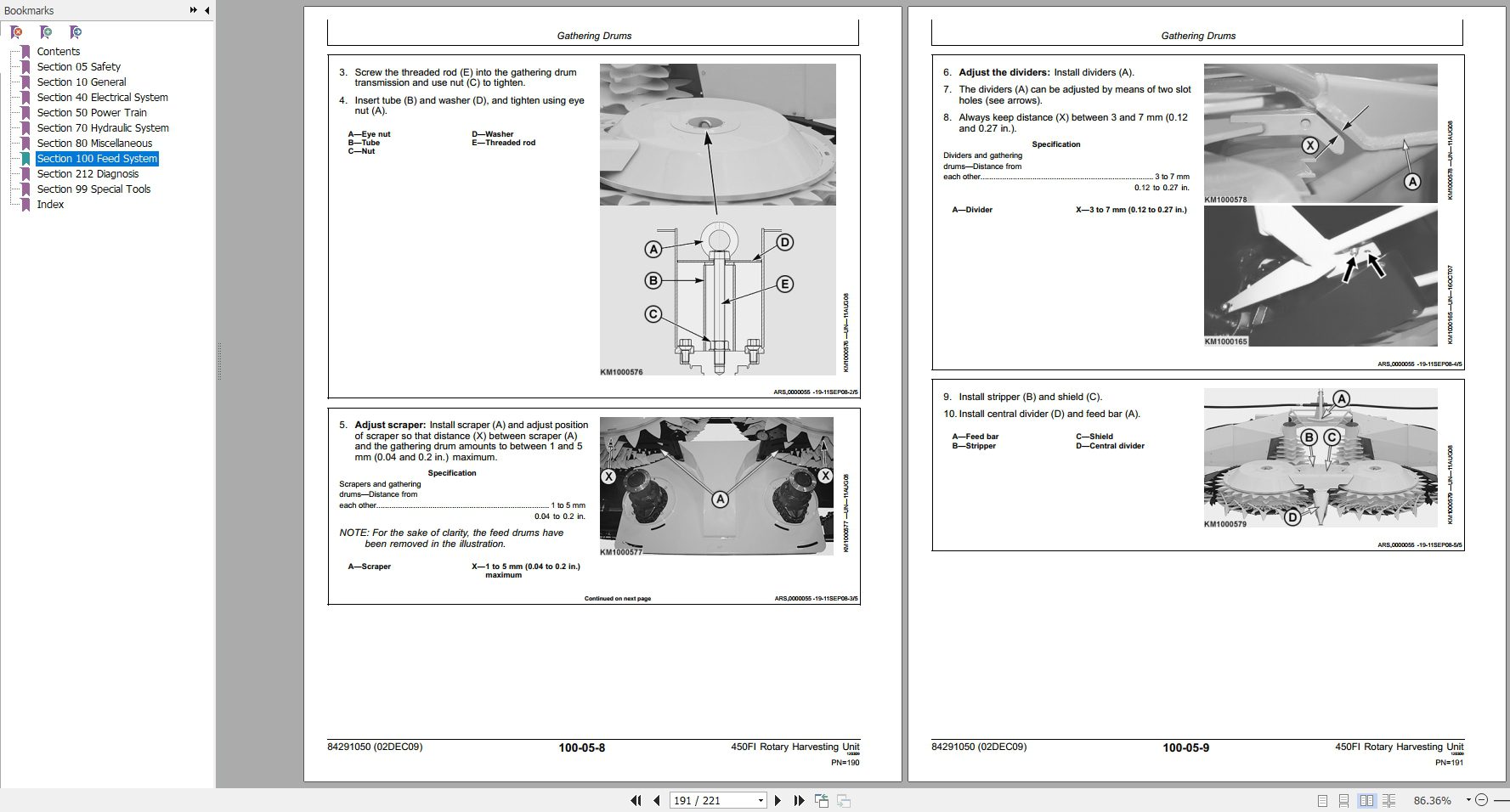 New Holland 450FI Rotary Harvesting Headers Service Manual84291050NA 4