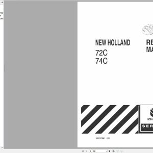 New Holland 72C 74C Grain Head Repair Manual87017392 1