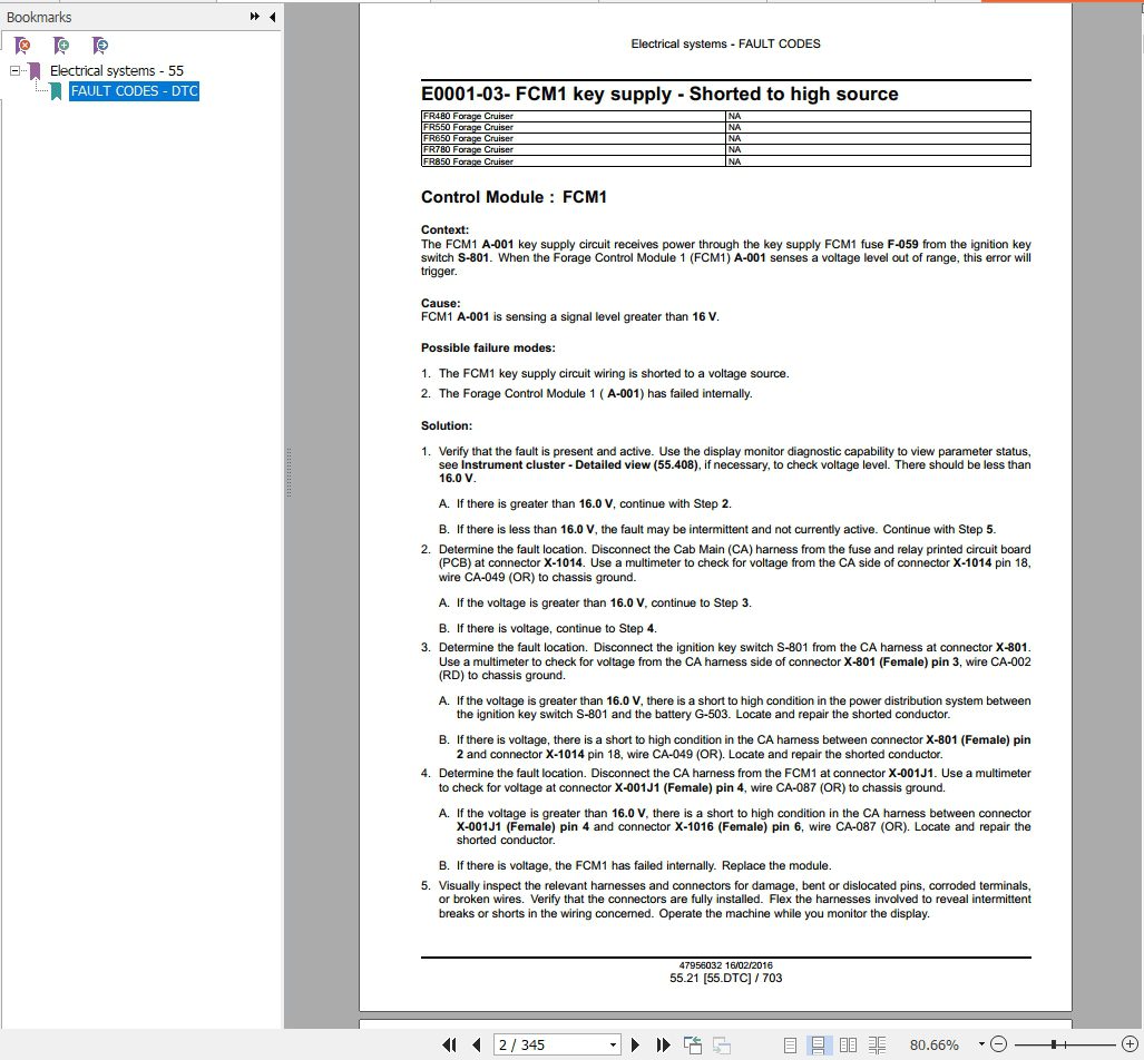 New Holland 9090X9090X GE9090X H9090X O9090XCOFFEE9090X OLIVE PLUS9090X Service Manual 3