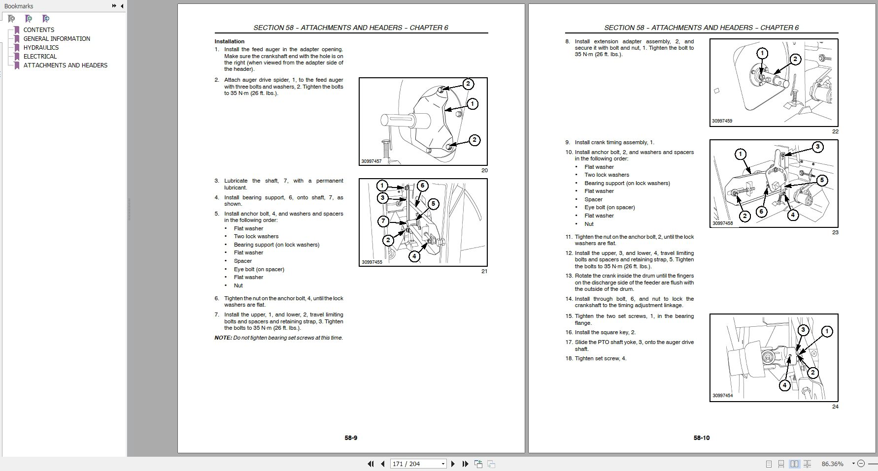 New Holland 944 92C 94C Repair Manual86642406 2