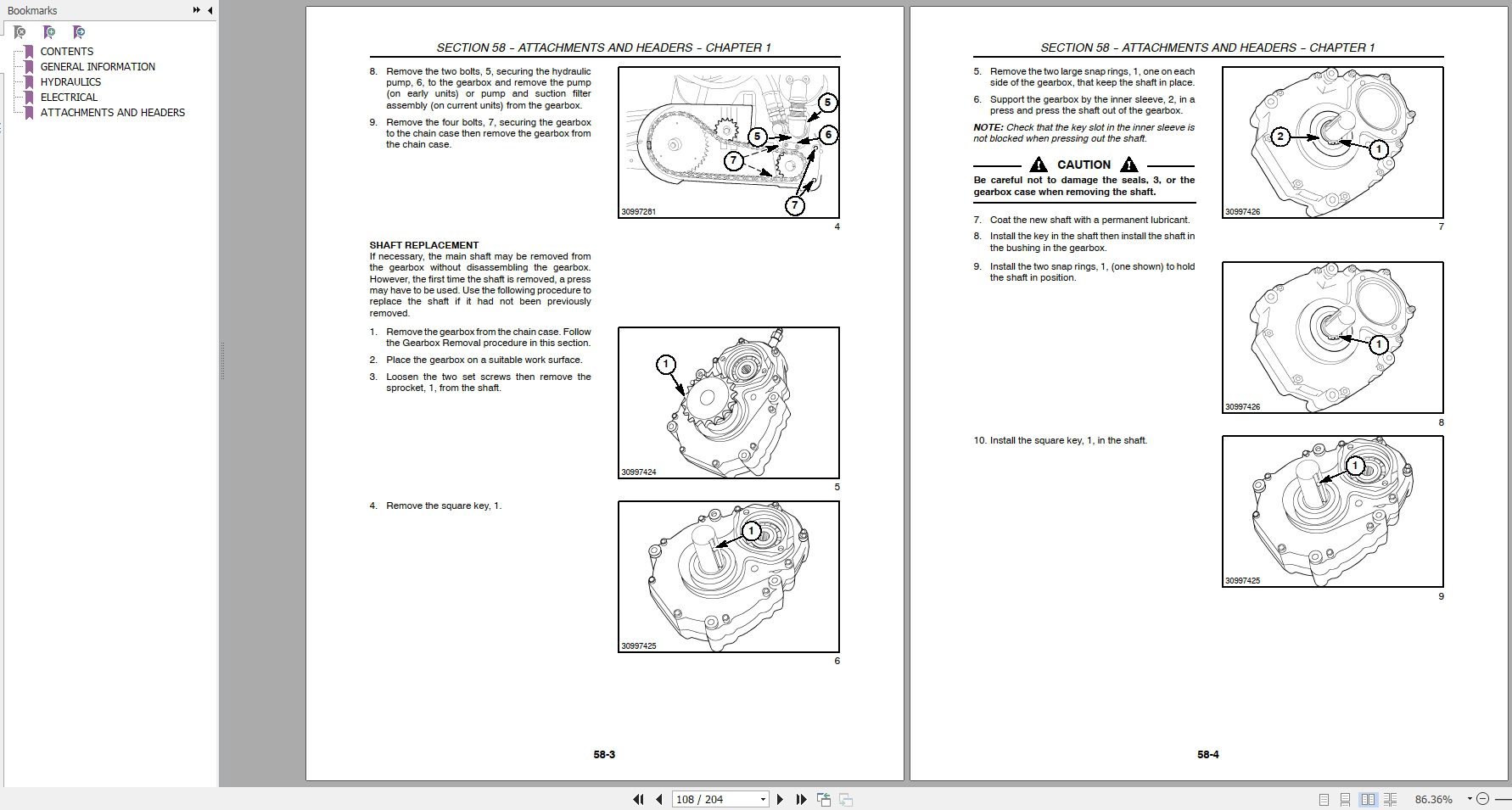 New Holland 944 92C 94C Repair Manual86642406 3