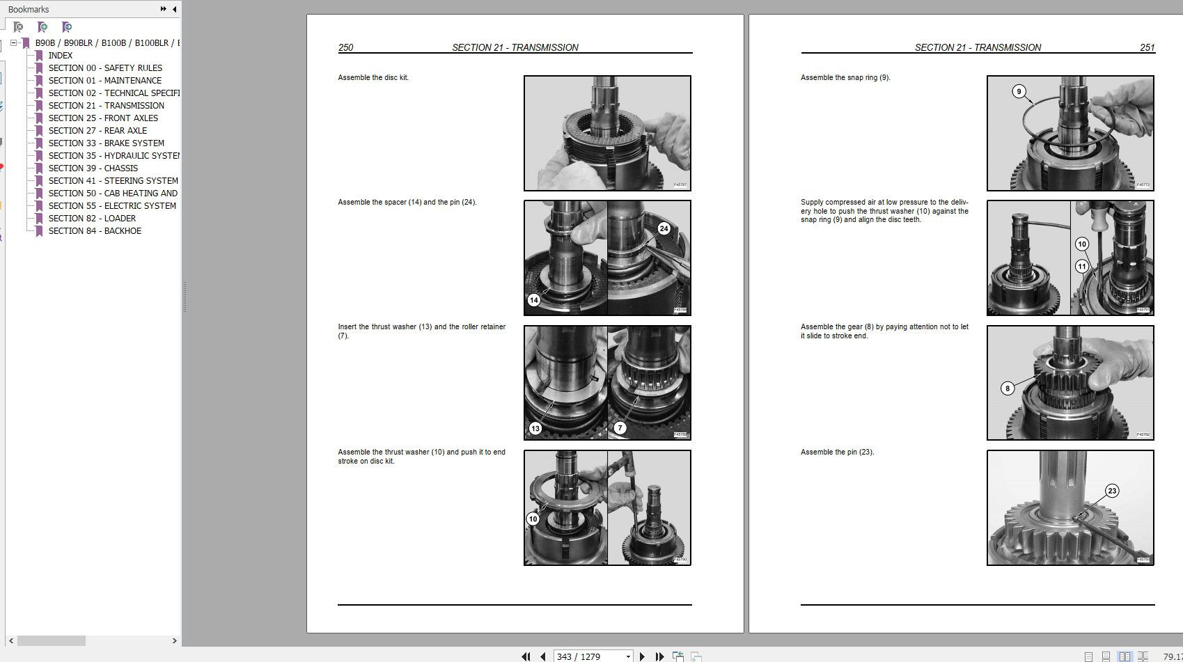 New Holland B100B B100BLR B100BTC B110B B110BTC B115B B90BB90BLR Service Manual84428663B 3