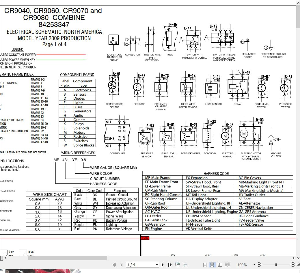 New Holland CR9040CR9060CR9065CR9070CR9080 Combine Service Manual 2 1