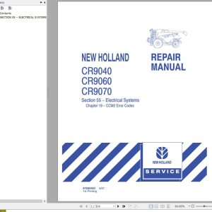 New Holland CR9040 CR9060 9070 Combines Service Manual 3