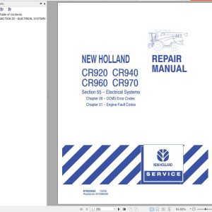 New Holland CR920CR940CR960CR970 Tier 4B Service Manual 1