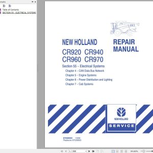 New Holland CR920CR940CR960CR970 Tier 4B Service Manual 2