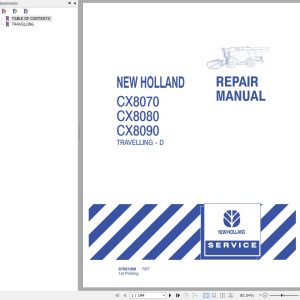 New Holland CX8070 CX8080 CX8090 Repair Manual 1