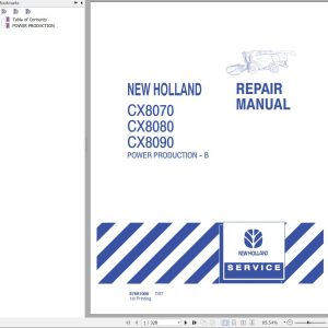 New Holland CX8070 CX8080 CX8090 Repair Manual 2