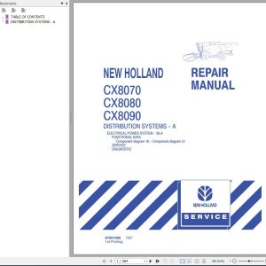 New Holland CX8070 CX8080 CX8090 Repair Manual 3