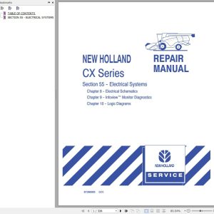 New Holland CX Series Repair Manual 2