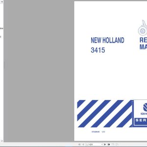 New Holland Compact Tractor 3415 Repair Manual87032364 1