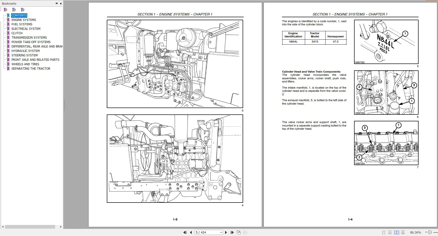 New Holland Compact Tractor 3415 Repair Manual87032364 2