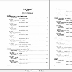 New Holland Crawler Excavator E215 Service Manual87360601NAR0 2