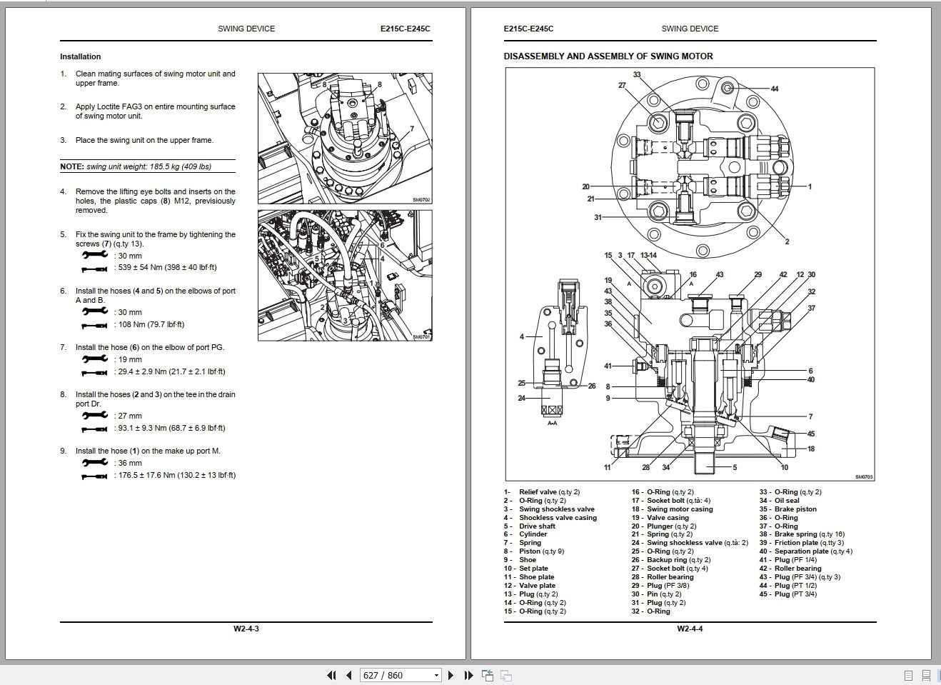 New Holland Crawler Excavators E215CE245C Service Manual84550265A 4