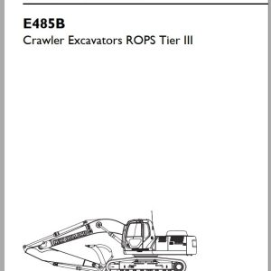 New Holland Crawler Excavators E485B Service Manual84392440A 1