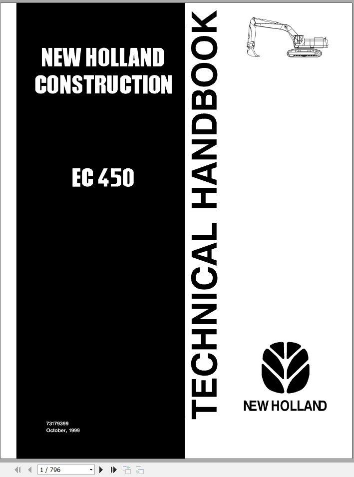 New Holland Crawler Excavators EC450 Techical Handbook73179399 1