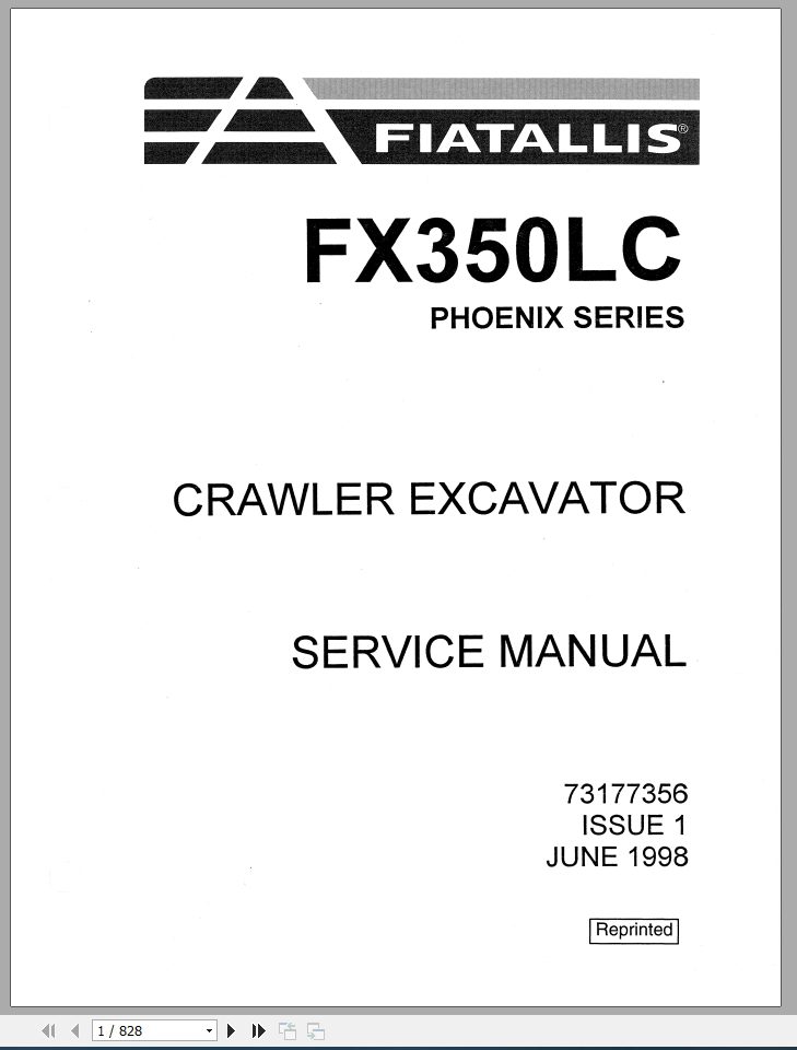 New Holland Crawler Excavators FX350LC Service Manual73177356 1