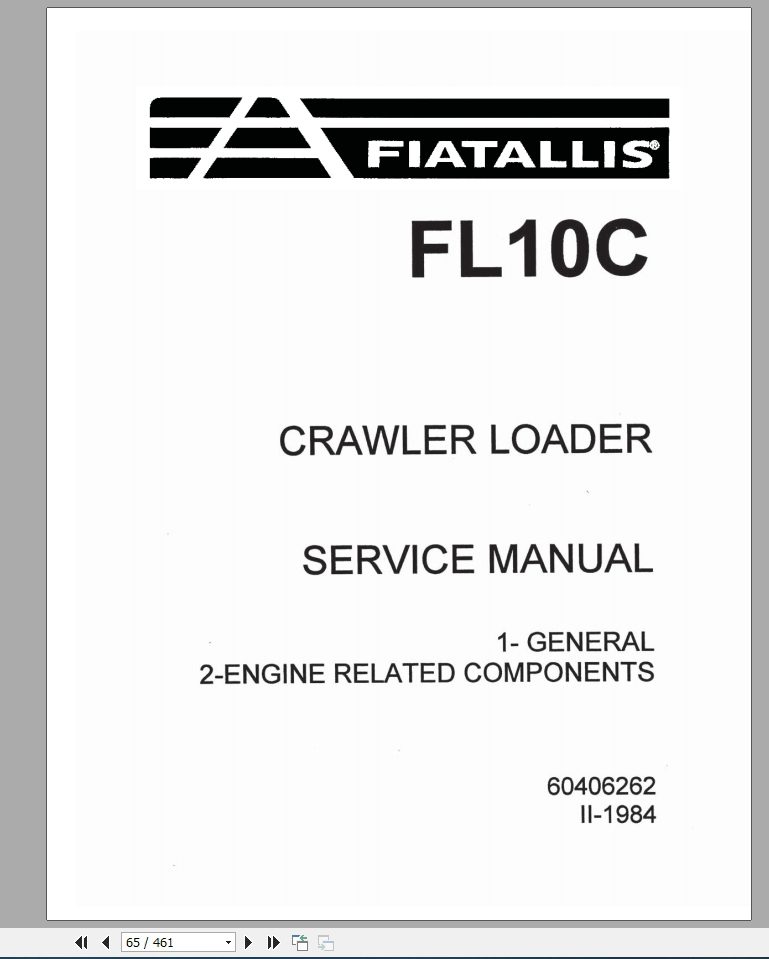 New Holland Crawler Loader FL10C Service Manual73158158 1