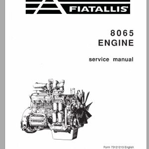 New Holland Fiatallis Wheel Loader FR130 Service Manual73158811 2