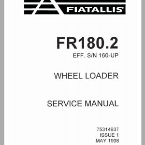 New Holland Fiatallis Wheel Loader FR180 2 Service Manual75314937 1