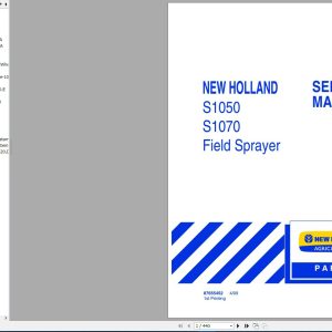 New Holland Field Sprayer S1050 S1070 Service Manual 1